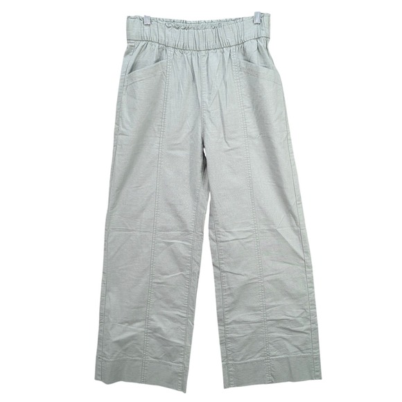 Signature Levi Strauss & Co. Pants Women's Size M Sage Green Wide Leg Pull On - Picture 1 of 11